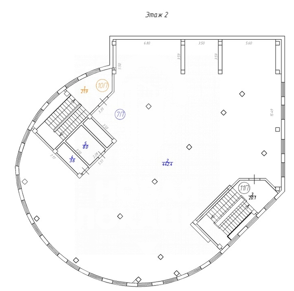 
  Сдается торговая площадь, 454 м², Мира пр-кт, д. 98к1
. Фото 20.