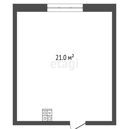 
  Продается студия, 21 м², Кемеровская ул, д. 134
. Фото 4.