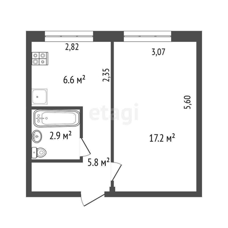 
  Продается 1-комн. квартира, 32.9 м², Силина ул, д. 11
. Фото 5.