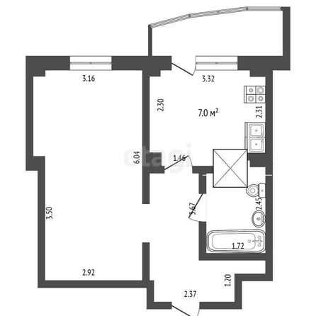 
  Продается 1-комн. квартира, 37.7 м², Кирова ул, д. 51к1
. Фото 5.