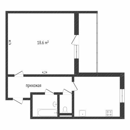 
  Продается 1-комн. квартира, 39 м², ярослава гашека, д. 12
. Фото 5.
