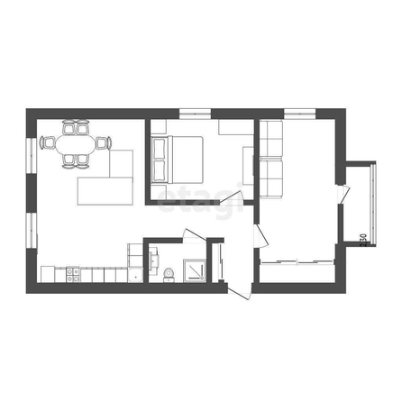 
  Продается 3-комн. квартира, 65 м², Карла Маркса пр-кт, д. 54
. Фото 5.