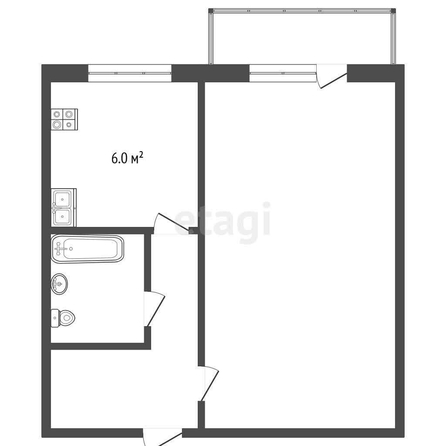 
  Продается 1-комн. квартира, 30 м², Северная 24-я ул, д. 192
. Фото 5.