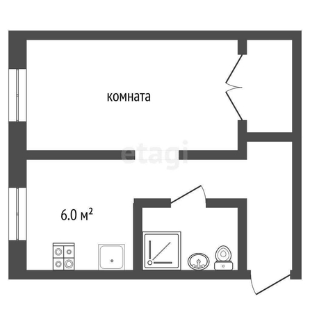 
  Продается 1-комн. квартира, 22 м², 50 лет Профсоюзов ул, д. 57Б
. Фото 5.