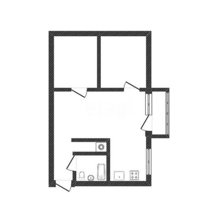 
  Продается 2-комн. квартира, 43.5 м², Ильинская ул, д. 17
. Фото 5.