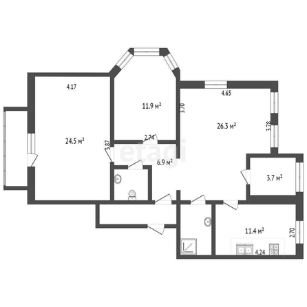 
  Продается 3-комн. квартира, 95.3 м², Орджоникидзе ул, д. 83
. Фото 5.