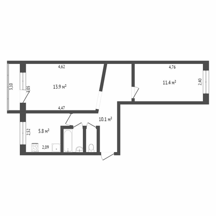 
  Продается 2-комн. квартира, 53 м², Архитекторов б-р, д. 3/10
. Фото 5.