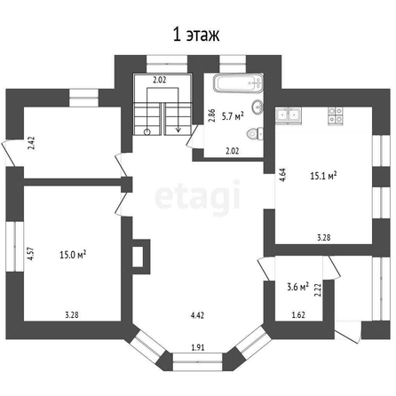 
  Продается дом, 197.2 м², Омск
. Фото 5.