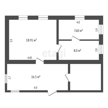 
  Продается дом, 62.4 м², деревня Гауф
. Фото 5.