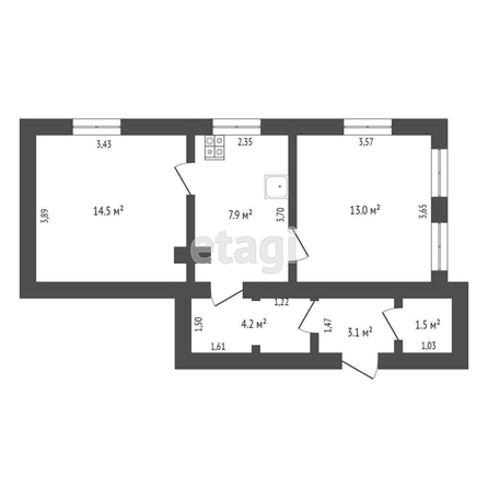 
  Продается дом, 35.4 м², Омск
. Фото 4.