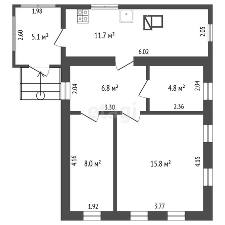 
  Продается дом, 75 м², Омск
. Фото 5.
