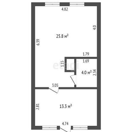 
  Продается дом, 68.6 м², Омск
. Фото 4.