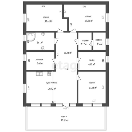 
  Продается дом, 135 м², село Ребровка
. Фото 5.