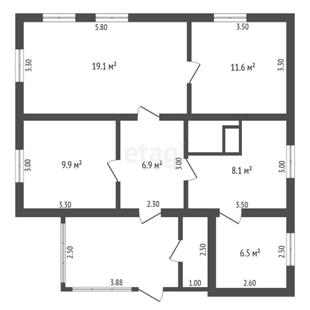 
  Продается дом, 62.1 м², деревня Ольгино
. Фото 5.