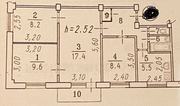 
  Продается 4-комн. квартира, 60 м², Сибирский пр-кт, д. 8/3
. Фото 4.