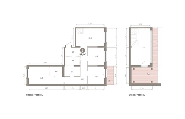 
  Продается 3-комн. квартира, 128.43 м², ЖК Кварталы Драверта, дом 3
. Фото 1.