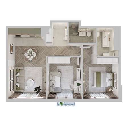 
  Продается 2-комн. квартира 65.94 м², в ЖК ЦЕНТР-ПАРК на Волочаевской. Фото 8.