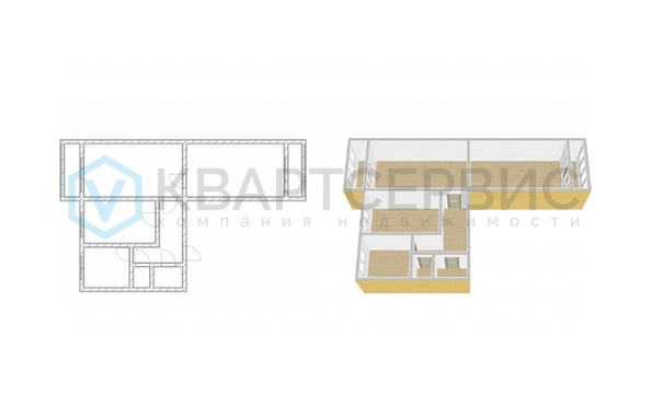 
  Продается 3-комн. квартира 60.2 м². Фото 2.