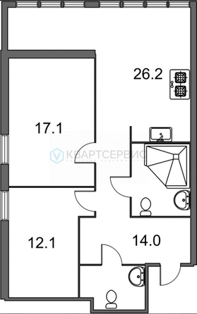 
  Продается 3-комн. квартира 80 м². Фото 26.