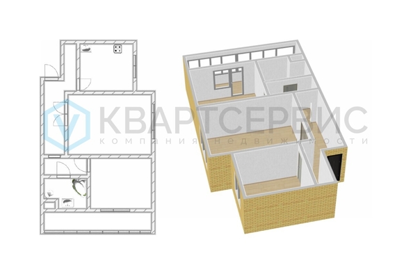 
  Продается 2-комн. квартира 51.7 м². Фото 23.