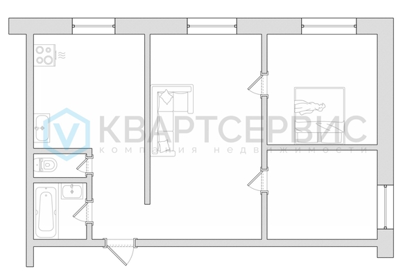 
  Продается 3-комн. квартира 50 м². Фото 30.