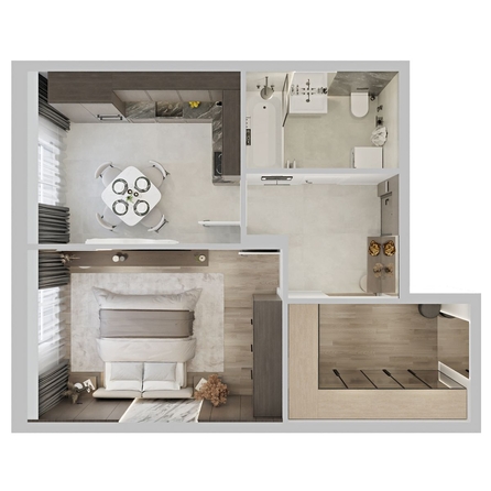 
  Продается 1-комн. квартира 46.5 м², в ЖК Северное Сияние Премиум. Фото 3.