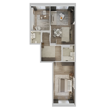 
  Продается 2-комн. квартира 68.2 м², в ЖК Северное Сияние Премиум. Фото 3.