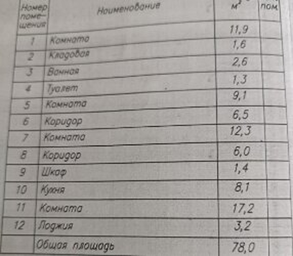 
  Продается 4-комн. квартира 78 м². Фото 23.