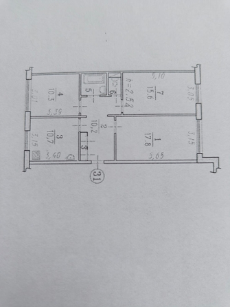 
  Продается 3-комн. квартира 70 м². Фото 22.