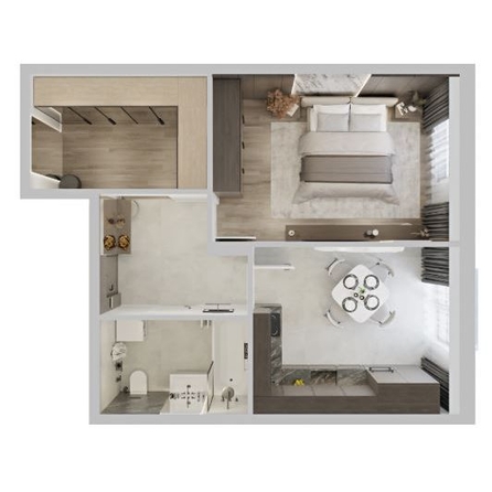 
  Продается 1-комн. квартира 46.7 м², в ЖК Северное Сияние Премиум. Фото 3.