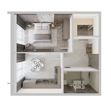 
  Продается 1-комн. квартира 44.3 м², в ЖК Северное Сияние Премиум. Фото 3.