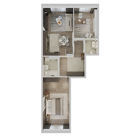 
  Продается 2-комн. квартира 68.2 м², в ЖК Северное Сияние Премиум. Фото 3.