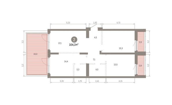 
  Продается 2-комн. квартира 104.25 м², в ЖК Кварталы Драверта, дом 6. Фото 1.