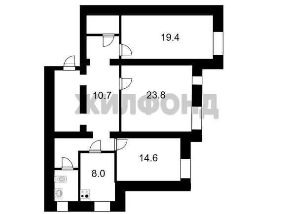 
   Продам 3-комнатную, 101 м², Богдана Хмельницкого пер, 12

. Фото 21.