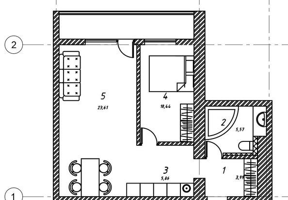 
  Продается 2-комн. квартира, 53 м², Дербышевский пер, д. 30
. Фото 9.