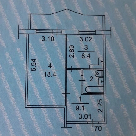 
  Продается 1-комн. квартира, 39.3 м², Рабочая 2-я ул, д. 17
. Фото 12.