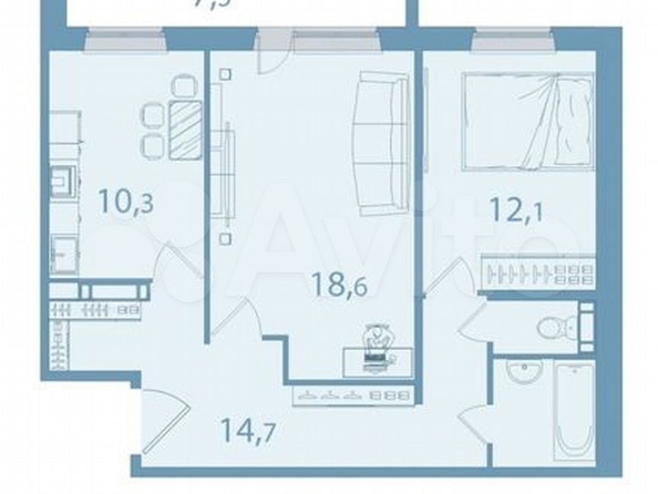 
   Продам 3-комнатную, 60.3 м², Титова ул, 2

. Фото 9.