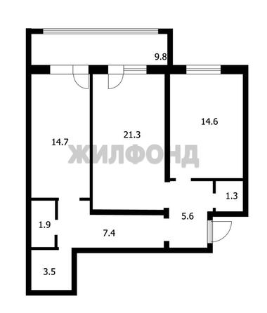 
   Продам 3-комнатную, 80.1 м², Белинского ул, 33

. Фото 15.