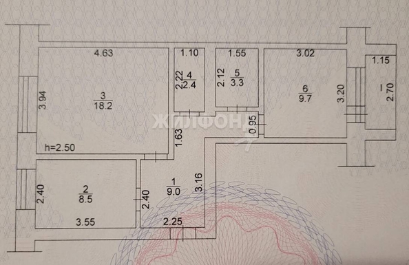 
   Продам 2-комнатную, 52.7 м², Октябрьская ул, 91а

. Фото 21.