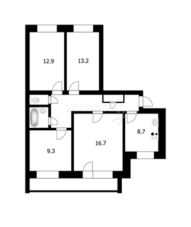 
   Продам 4-комнатную, 74.8 м², Мокрушина ул, 24

. Фото 8.