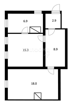 
   Продам 3-комнатную, 52 м², Свердлова ул, 7

. Фото 13.