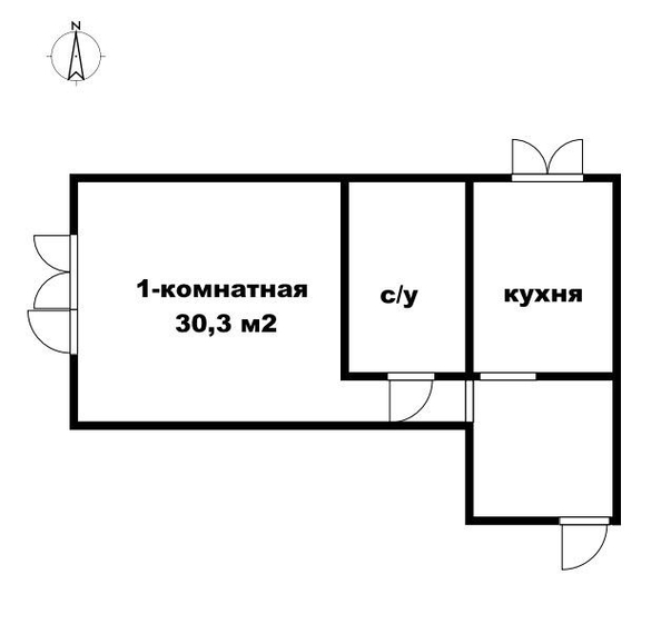 
   Продам 1-комнатную, 30.3 м², Ижевская ул, 10

. Фото 9.