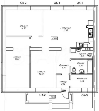 
   Продам дом, 110.6 м², Кисловка

. Фото 5.