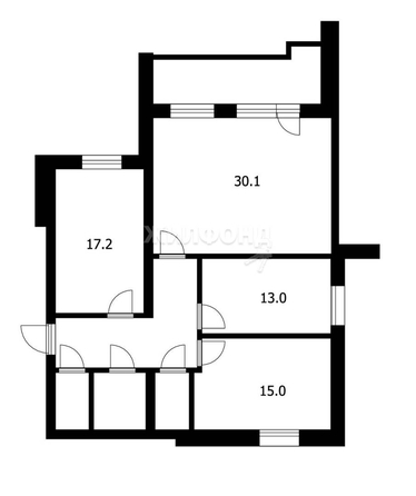 
   Продам 3-комнатную, 95.1 м², 5 Армии ул, 11

. Фото 1.