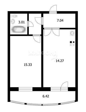 
   Продам 2-комнатную, 50 м², Береговая ул, 13

. Фото 2.