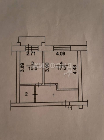 
   Продам 1-комнатную, 39.7 м², Большая Подгорная ул, 38

. Фото 1.