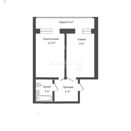 
   Продам 2-комнатную, 49 м², Исаака Левитана, 1

. Фото 19.