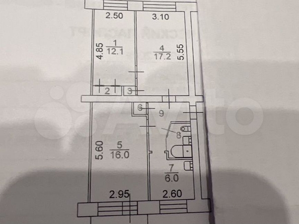 
  Продается 3-комн. квартира, 61.2 м², Карташова ул, д. 54
. Фото 1.