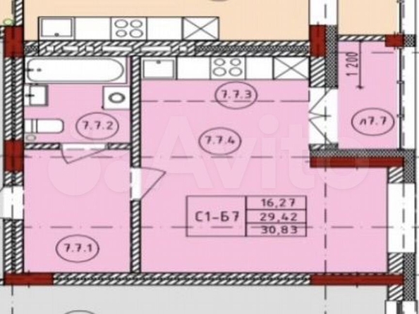 
  Продается 1-комн. квартира, 29.4 м², ЖК Михайловский, дом 1
. Фото 2.
