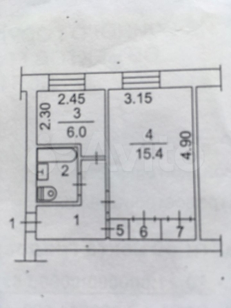 
  Продается 1-комн. квартира, 30.5 м², Баранчуковский пер, д. 4
. Фото 1.